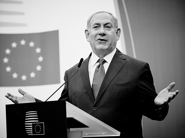 Le Premier ministre israélien, Benjamin Netanyahou, lors de sa dernière visite à Bruxelles en décembre 2017