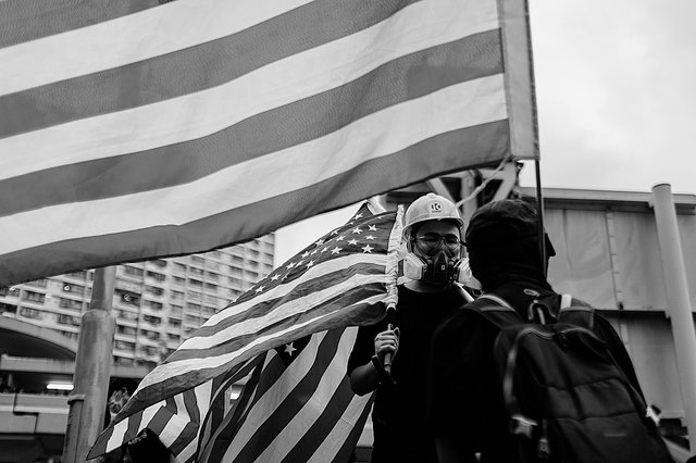 Manifestants à Hong-Kong le 10 août