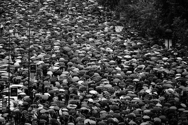 Belgrade, le  27 mai, lors d’un rassemblement