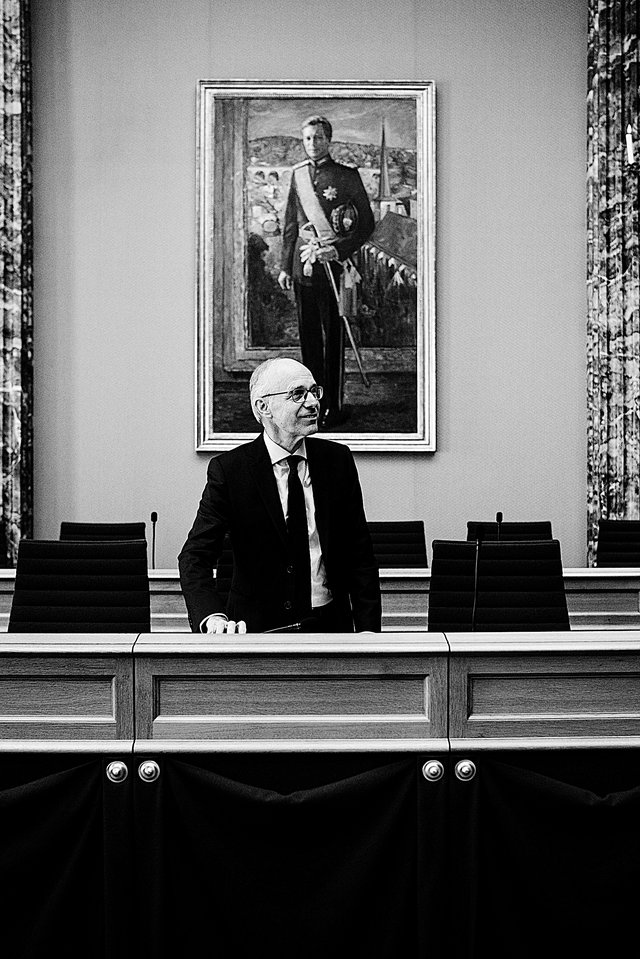 Luc Frieden vor zwei Wochen im Parlament