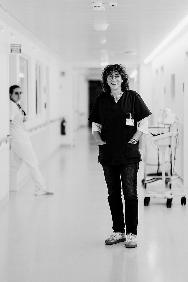 Monique Reiff, ce lundi au Centre hospitalier de Luxembourg