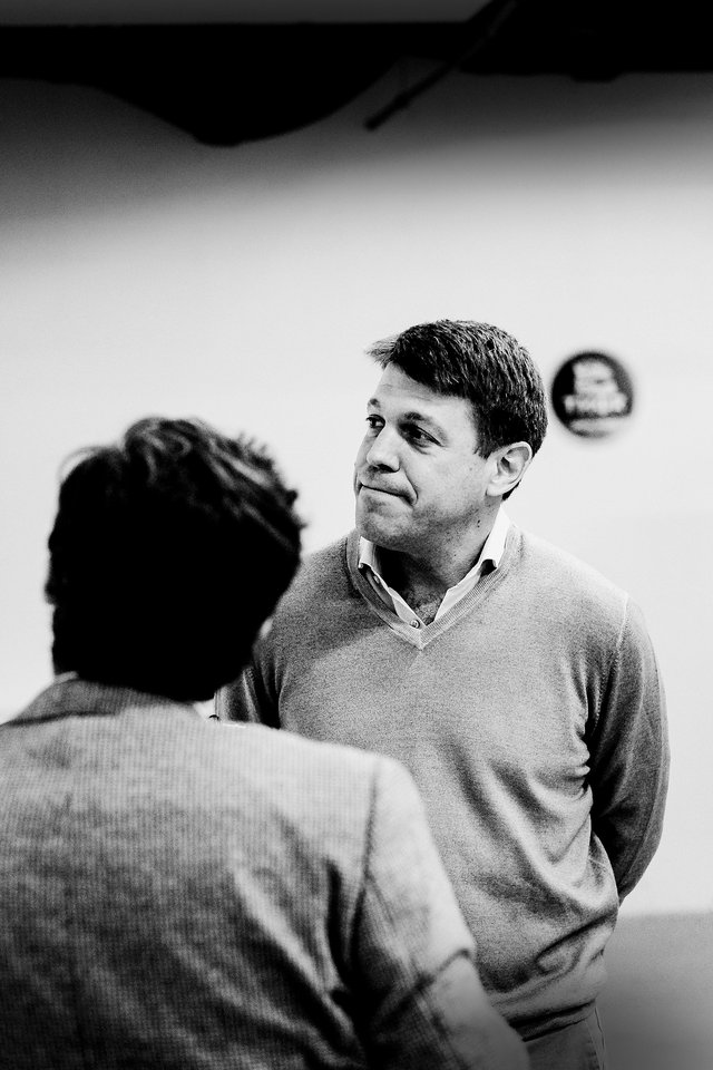 Georges Krombach mardi sur  la ligne de production  de Thor