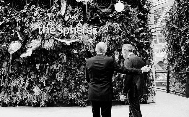 Luc Frieden cette semaine dans les jardins botaniques sous serres d’Amazon à Seattle