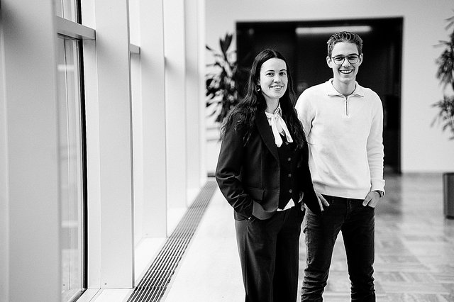 Lara Bertemes et Julien Lemmer Veloso, mercredi à l’Athénée