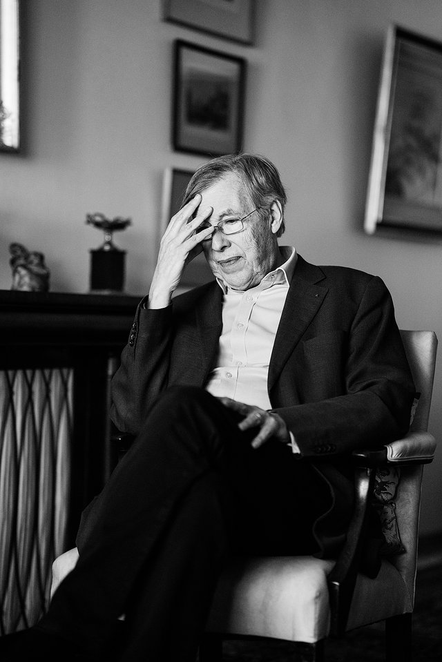 François Heisbourg en 2023 à son appartement familial de Luxembourg-Ville