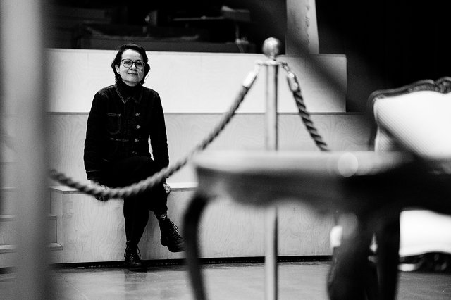 Maribel Casas,  mardi au siège du Luca à Clausen