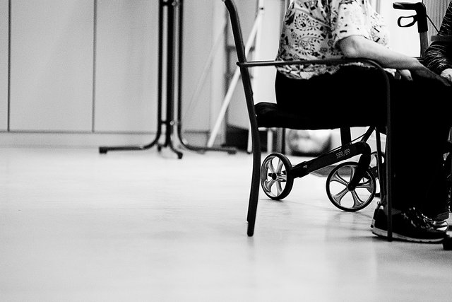 Dans un centre de loisirs pour personnes âgées à Luxembourg