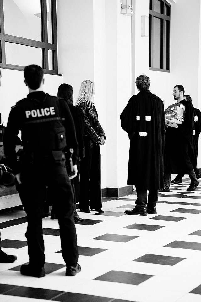 La salle des pas perdus mardi après-midi