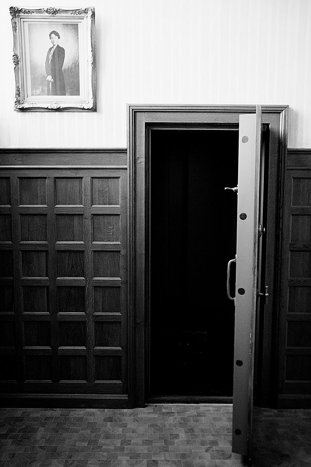 Coffre-fort à l’ancien musée de la Spuerkeess