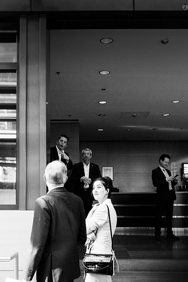 Luc Frieden  et Lex Delles à  la Chambre  de commerce  en mai 2023