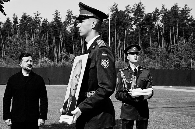 Die sterblichen Überreste von Andrij Melnyk wurden letzten Sonntag in Kiev erneut bestattet