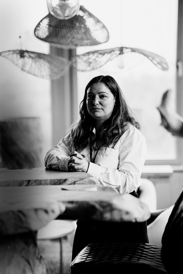 Sandra Huber dans les bureaux d’Iko Real Estate, à Howald
